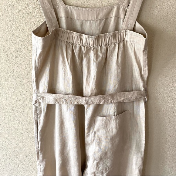 Quince 100% European Linen Square Neck Jumpsuit - Picture 6 of 12